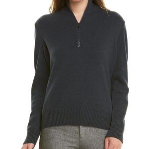 Lafayette 148 New York 1/4-Zip Cashmere Sweater M